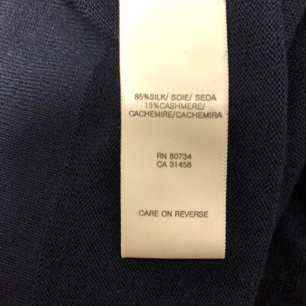 NWT BCBGMAXAZRIA Silk Cashmere Blend Size Medium Sweater Dress Collar Tie - Picture 6 of 11